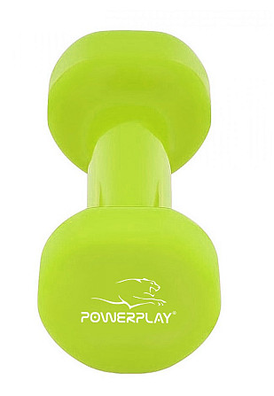Гантель вінілова PowerPlay 4125 Achilles 3 кг. Зелена (1шт.) Каменское - изображение 4