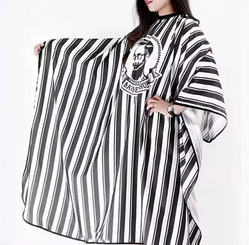 Парикмахерская накидка для стрижки и покраски 110 на 140 см черно-белый Киев - изображение 6