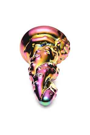 Фентезійний скляний фалоімітатор Creature Cocks Enchanting Rainbow Glass Dildo, 16 см Sex Aura Київ