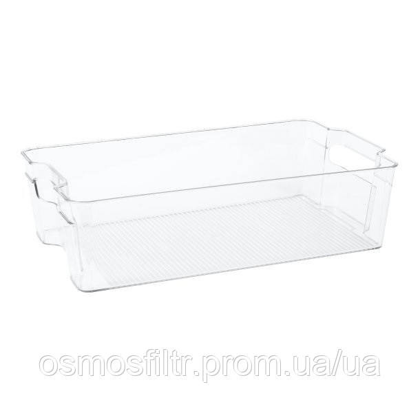 Пластиковий органайзер для холодильника Axentia (PET) прозорий 37.5x10x21.5 см (135844) Київ - фото 1