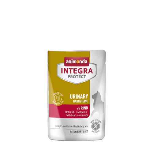 Корм ветеринарний вологий Integra Protect Urinary Struvit - pouch with beef для котів при сечокам яній хворобі з яловичиною Київ