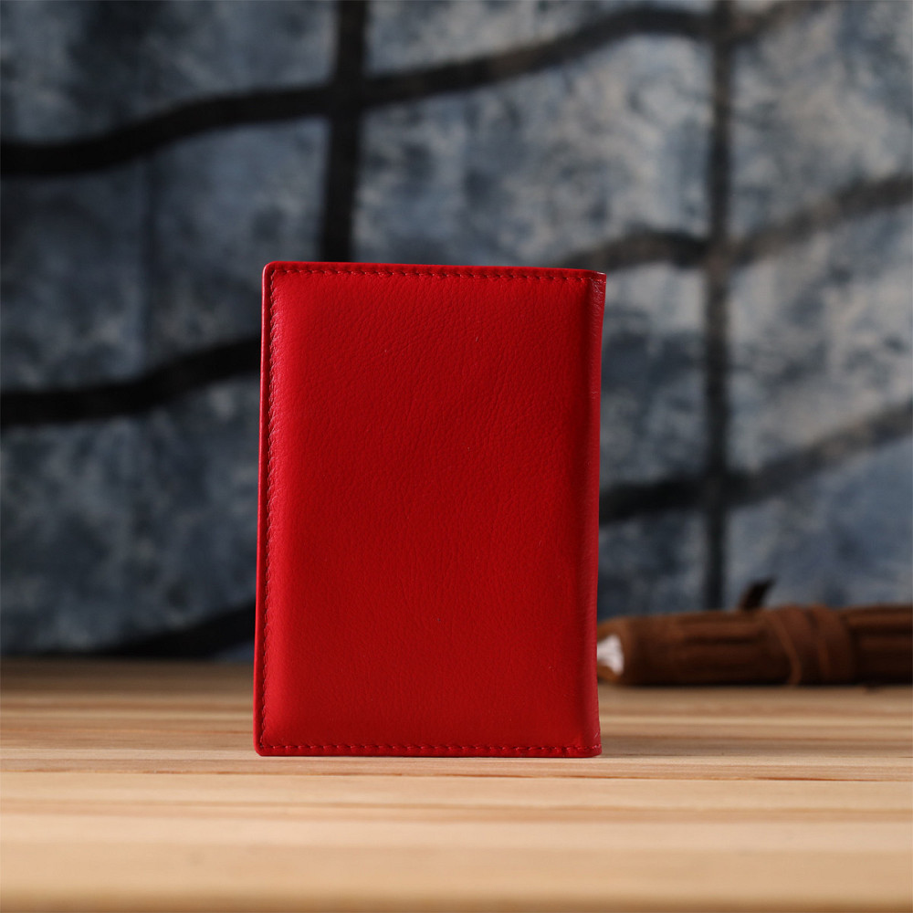 Яскрава обкладинка на паспорт універсального формату із натуральної шкіри ST Leather 23080 Червоний Київ - фото 9