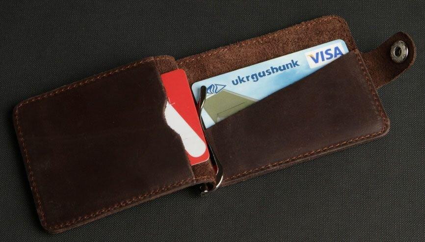 Зажим для купюр SHVIGEL 13786 Коричневый Киев - изображение 8