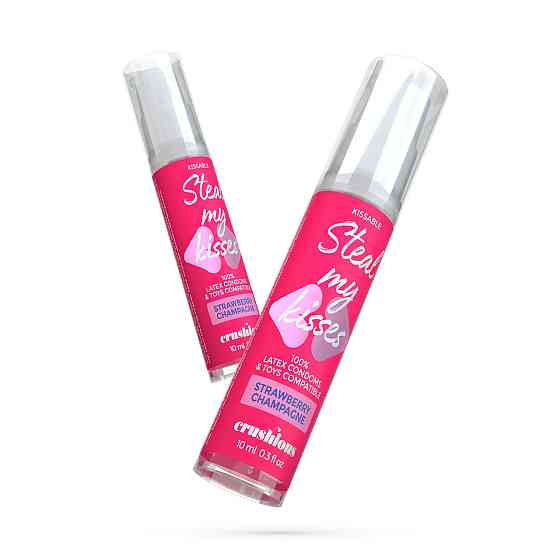 Оральный лубрикант Crushious Strawberry Champagne, 10 мл Sex Aura Киев
