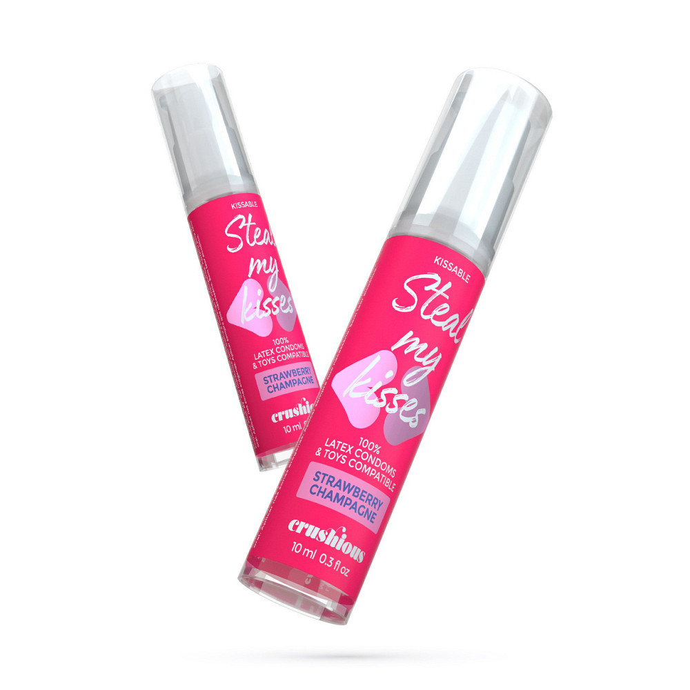 Оральный лубрикант Crushious Strawberry Champagne, 10 мл Sex Aura Киев - изображение 3