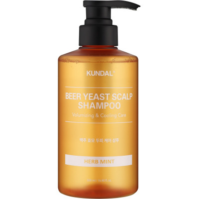 Шампунь Kundal Beer Yeast Hair Loss Relief Shampoo Herb Mint 500 мл (8809693257379) Вінниця - фото 1