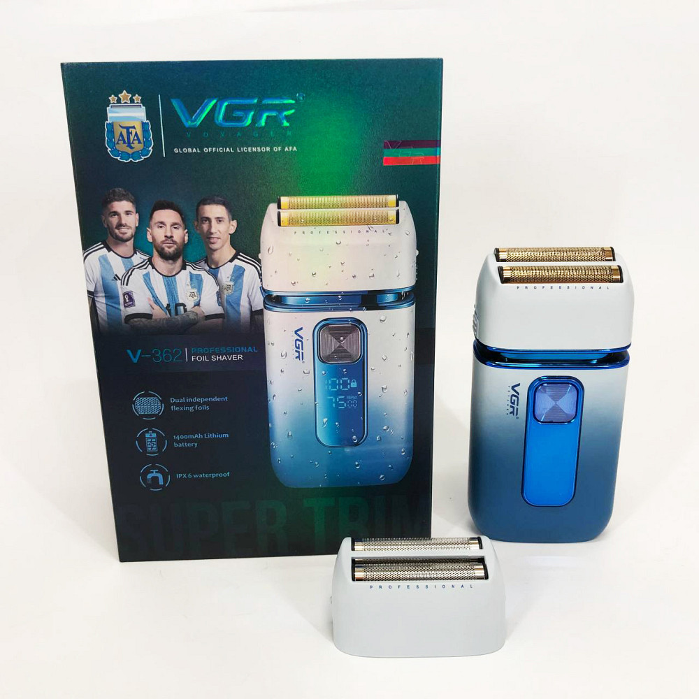 Електрична бритва з вбудованим акумулятором VGR, Чоловіча електрична акумуляторна електробритва IN-42 Львів - фото 8