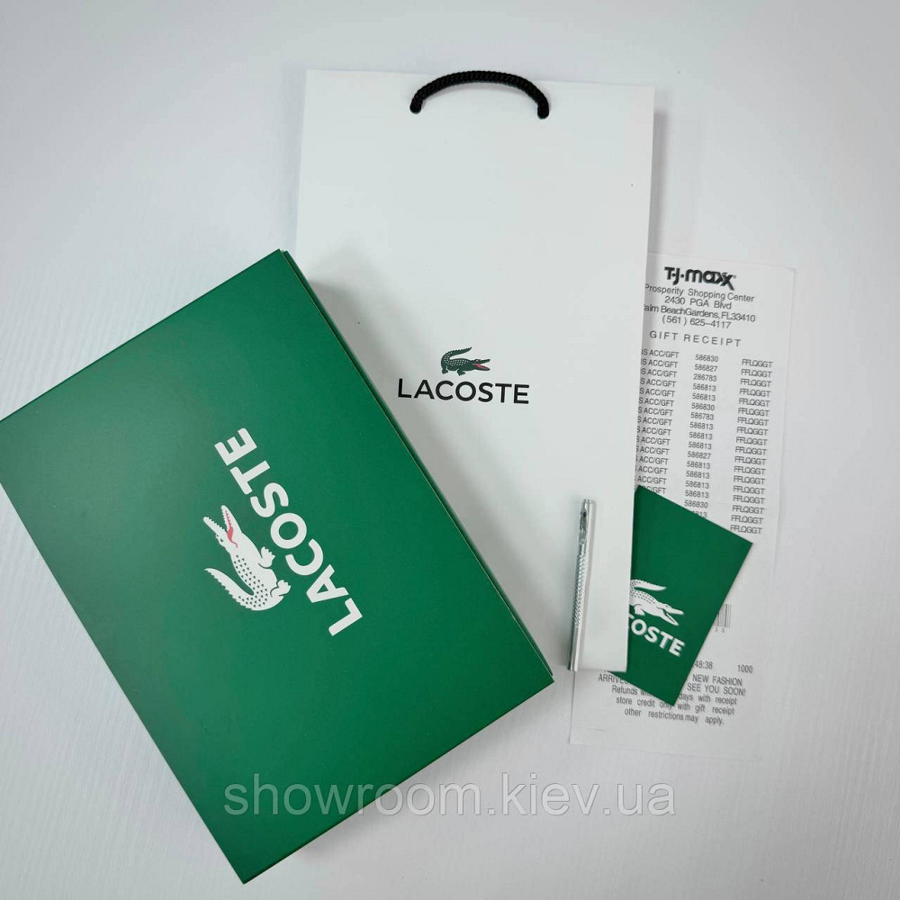 Чоловічий набір, ремінь із двома пряжками Lacoste (988-1) Київ - фото 2