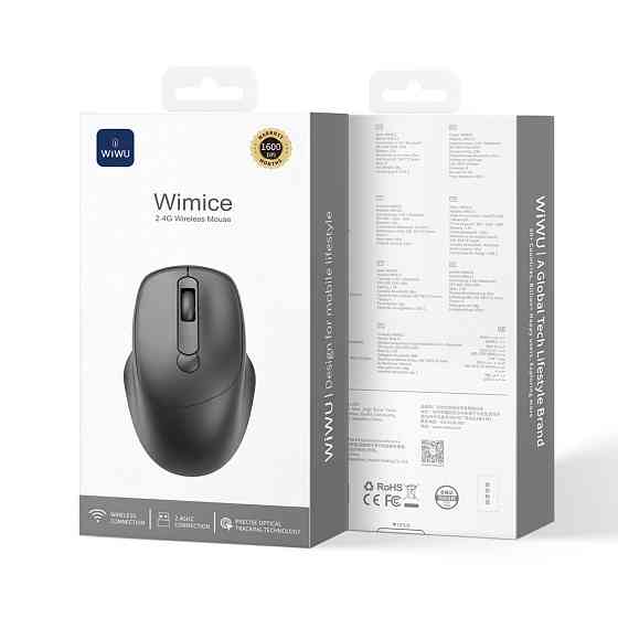 Маніпулятор миша бездротова WIWU 2.4G Wireless Mouse WM113 Black Одеса