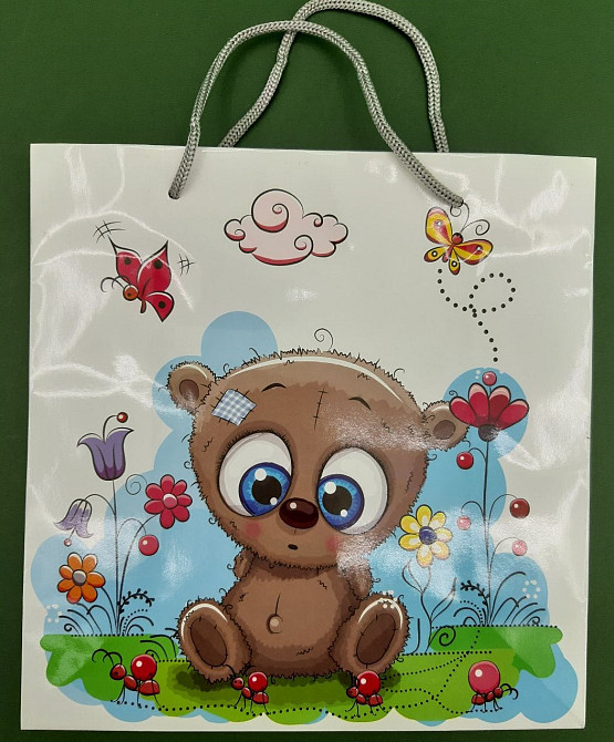 Пакет бумажный подарочный квадратный 23*24*10(артKV-147) (12 шт) Харьков - изображение 2