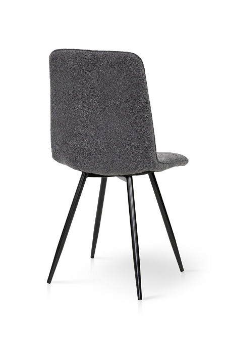 Стілець ФРЕШ (круглий) чорний/букле темно сіра Киев - изображение 6