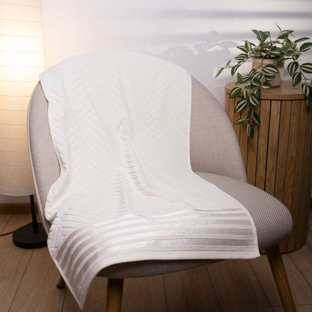 Набор махровых полотенец SOFT 3шт GM Textile 40х70см, 50х90см, 70х140см 500г/м2 (Ванильный) Сумы - изображение 2