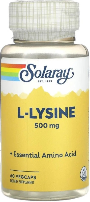 Лизин Solaray L-Lysine 500 мг 60 капс Киев - изображение 1