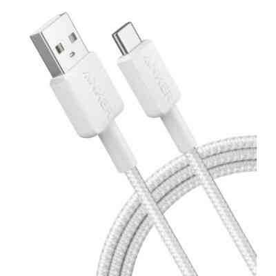 Дата кабель USB 2.0 AM to Type-C 0.9m 322 White Anker (A81H5H21/A81H5G21) Винница