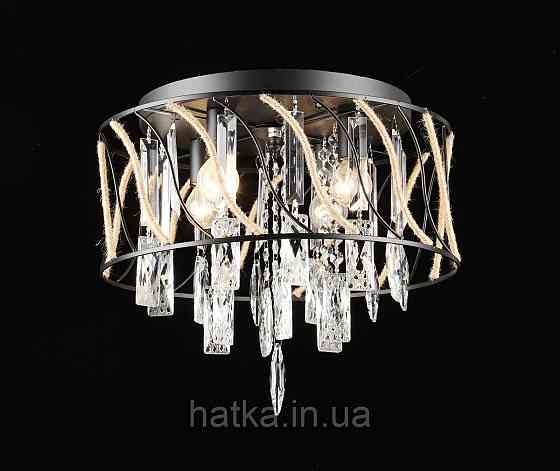 Люстра подвесная хрустальная E2730/4, Черный Киев