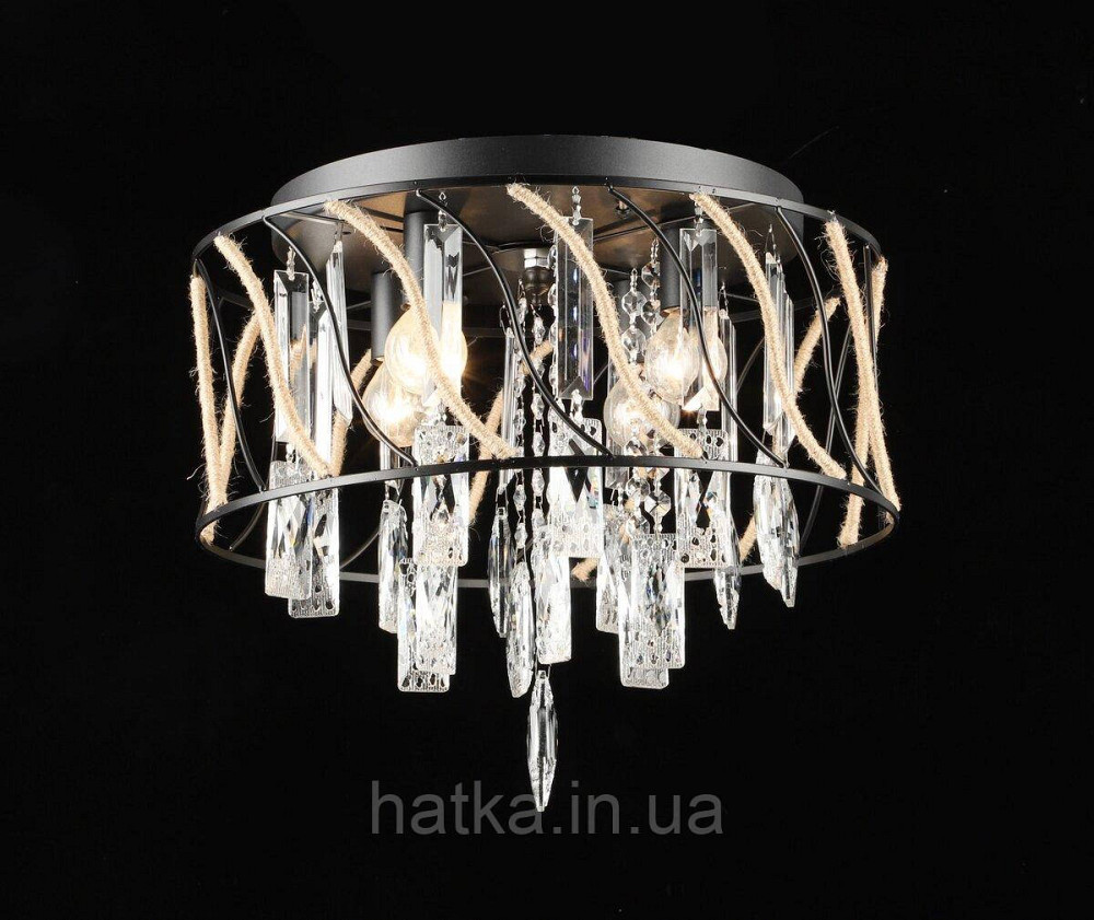 Люстра подвесная хрустальная E2730/4, Черный Киев - изображение 1