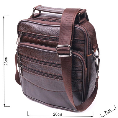 Сумка Vintage Мужская кожаная Коричневая (21274) Винница - изображение 5