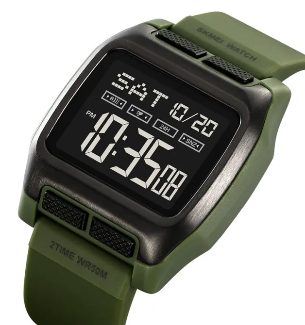 Часы мужские спортивные наручные Skmei 2193 (Зеленый) Киев - изображение 2