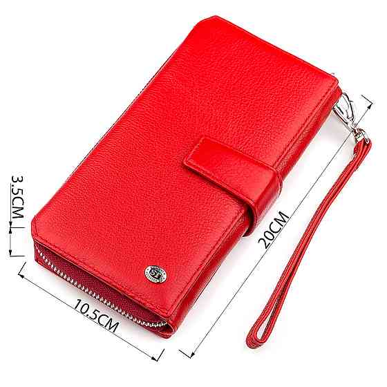 Гаманець жіночий ST Leather 18456 (SТ228) дуже гарний Червоний Київ