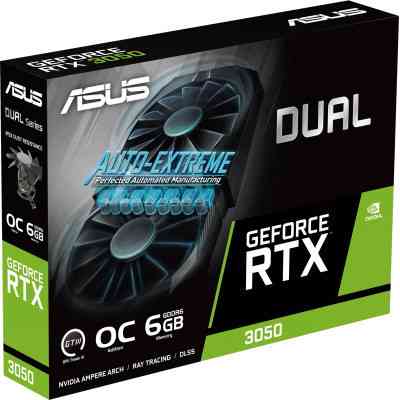 Відеокарта ASUS GeForce RTX3050 6Gb DUAL OC (DUAL-RTX3050-O6G) Вінниця