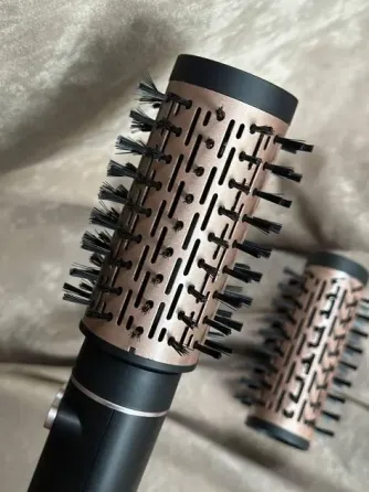 Фен браш стайлер с вращающейся насадкой RAF R.421 электрическая расческа Черный 1000 Вт Коломыя