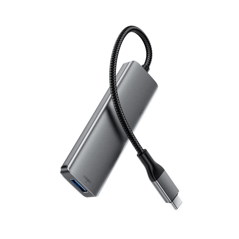 USB-хаб ACEFAST J15 USB-C 4-in-1 HUB Metal Gray Одеса - фото 4