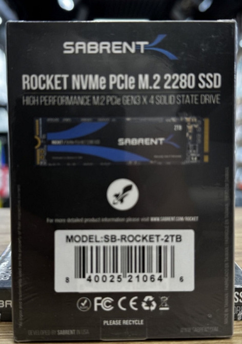 Жёсткий диск: Sab rent Rocket SSD 2 ТБ М.2 2280 PCle 3.0 HVMe. Киев - изображение 2