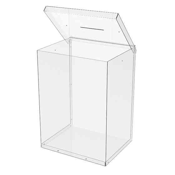 Ящик EKOSTAR без замка для пожертвований и сбора денег 250x200x340. Объем 17 литров Киев