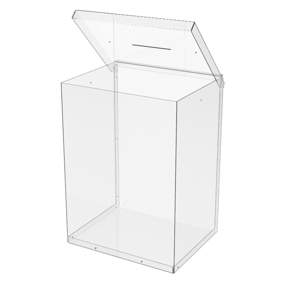 Ящик EKOSTAR без замка для пожертвований и сбора денег 250x200x340. Объем 17 литров Киев - изображение 4