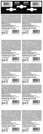 Батарейка Duracell LR03 MN2400 уп.1х2 шт. відривна (плакат 2х10) (6768608) Київ