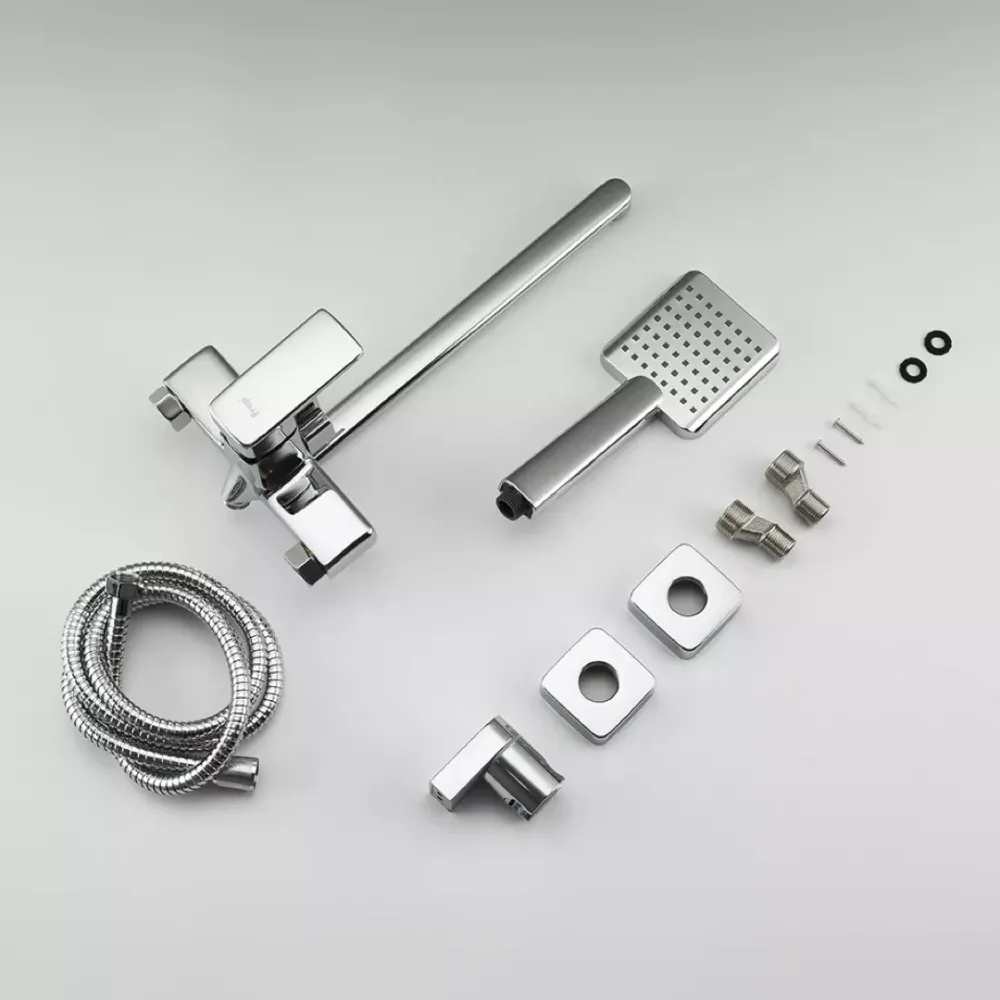 Змішувач для ванни з душовим гарнітуром Frap F2260 хром Київ - фото 9