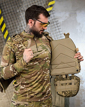 Плитоноска 4 точки быстрый сброс stragen пиксель с рюкзаком ПП 7910 Киев - изображение 7