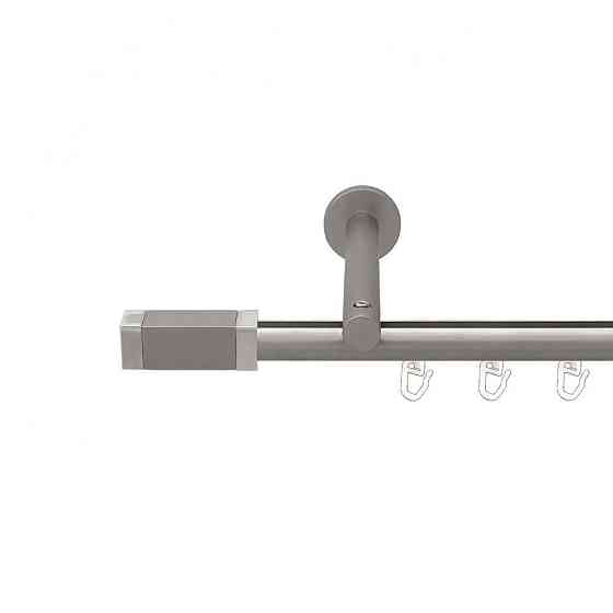 Карниз Orvit Квадро V2 металевий однорядний циліндр на профіль (16 см) профільна труба  Сатин 19 мм 300 см (00-00015118) Львів