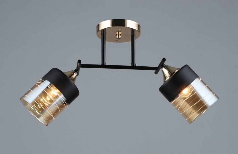 SIRIUS Люстра стельова Sirius B A4128/2 BK+FGD Коломия - фото 1