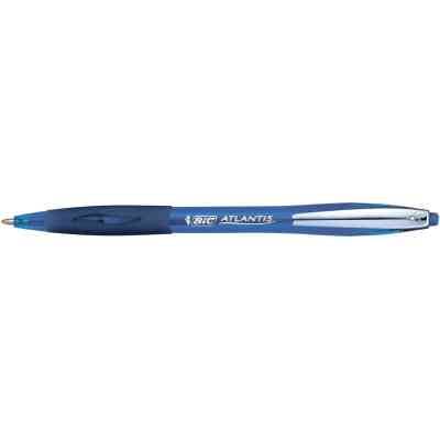Ручка шариковая Bic автоматическая Atlantis с резиновым грипом Синяя (bc9021322) Винница