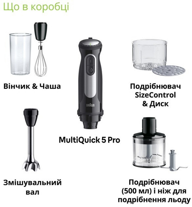 Блендер Braun MQ 55254 MBK ( 10850 ) Харків - фото 7