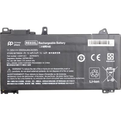 Аккумулятор для ноутбука HP ProBook 440 G6 (RE03XL, HSTNN-0B1C) 11.55V 3500mAh PowerPlant (NB461509) Винница - изображение 1