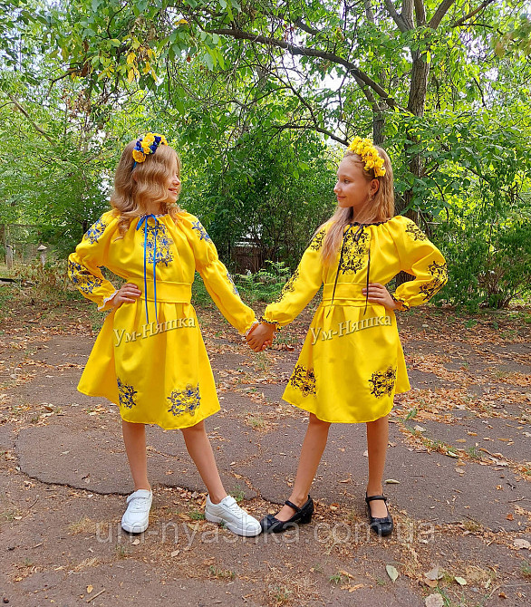 Сукня вишиванка жовто-синя Кривий Ріг - фото 6