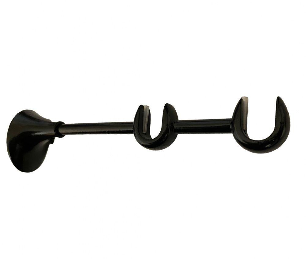 Тримач Orvit ОВАЛ дворядний до стіни 16\16 мм ЧОРНИЙ ОКСАМИТ Львов - изображение 1