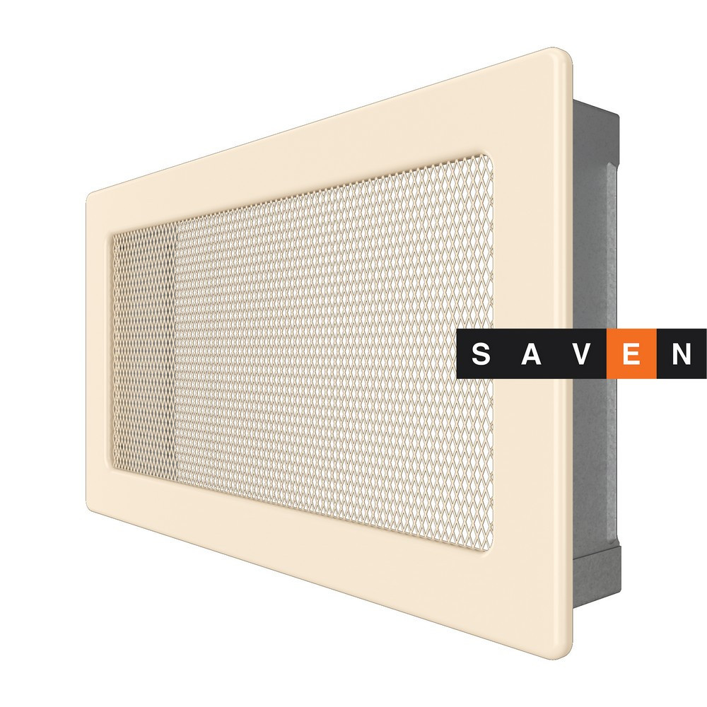 Вентиляційна решітка для каміна SAVEN 17х30 кремова Львів - фото 2