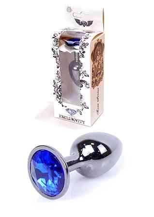 Анальна пробка -Jewellery Dark Silver PLUGDark Blue Sex Aura Київ