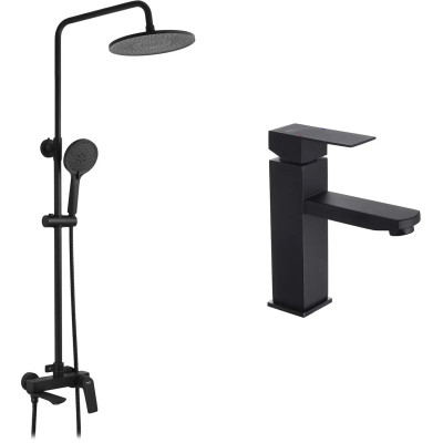 Душовий гарнітур Kroner Graz-SCH063 + змішувач Edelstahl Kubus-SCH010 (CVS30220) Вінниця - фото 1