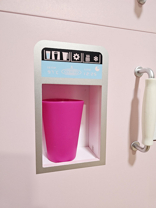 Дитяча дерев'яна ігрова кухня AVKO Ліана Pink звукові та світлові ефекти Київ - фото 5