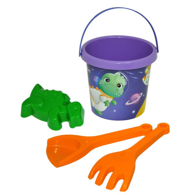 Іграшка для піску Tigres Космозаври 4 елементів з лійкою рожевий (39910) Вінниця - фото 1