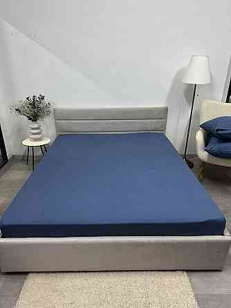 Ecotton Простирадло на резинці Ecotton 180х200 см фланель з бавовни Blue синій Коломия