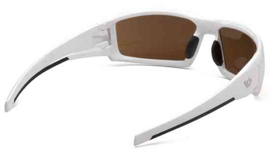 Окуляри захисні Venture Gear Pagosa White (bronze) Anti-Fog, коричневі в білій оправі Запоріжжя