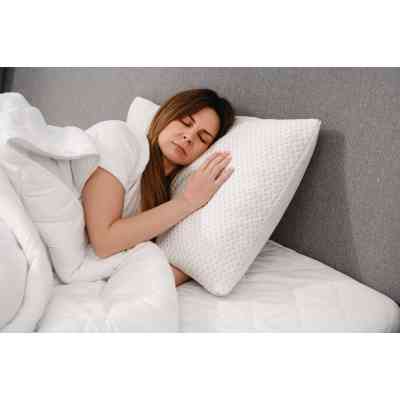 Подушка Ardesto ортопедическая Sleepwell прямоугольная, пена мемори 50х70см белый (ART5070SHP) Винница