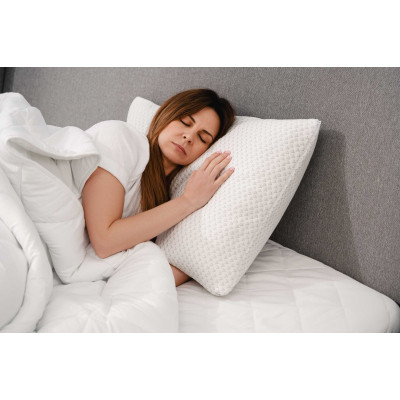 Подушка Ardesto ортопедическая Sleepwell прямоугольная, пена мемори 50х70см белый (ART5070SHP) Винница - изображение 2