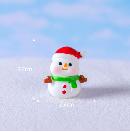 Миниатюрная фигурка Снеговик 2.7 х 2.4 см серия 