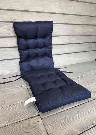 Подушка для стільців (40x120х4 см) подвійна Decorator Мальмо колір темно-синій 84-172 Київ